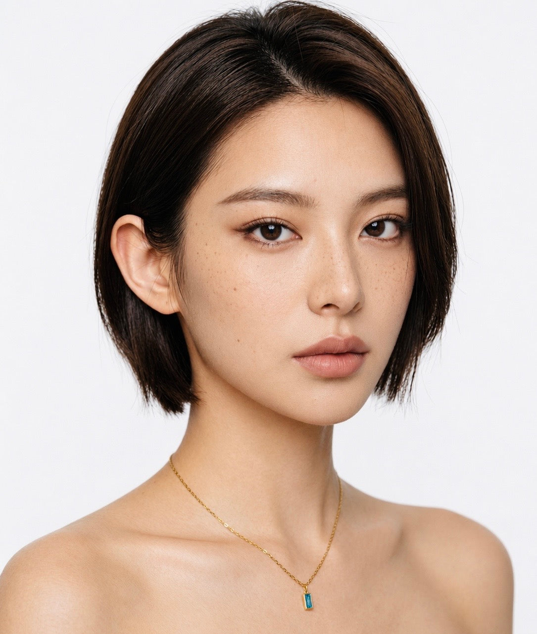 12月誕生石 ラッキーカラーネックレス｜サージカルステンレス 18KGP